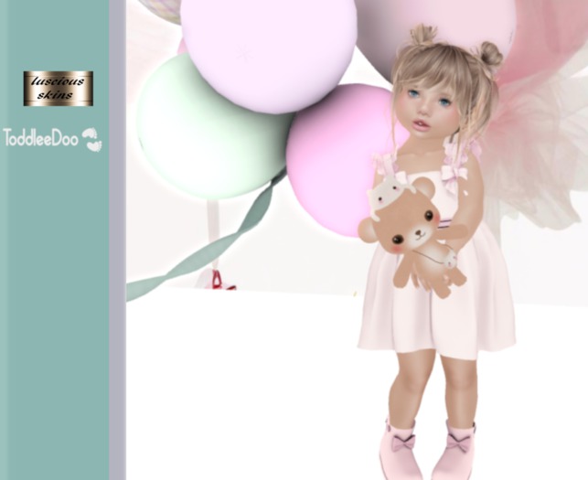 Alice tone 2 toddleedoo face & body skin applier & outfit