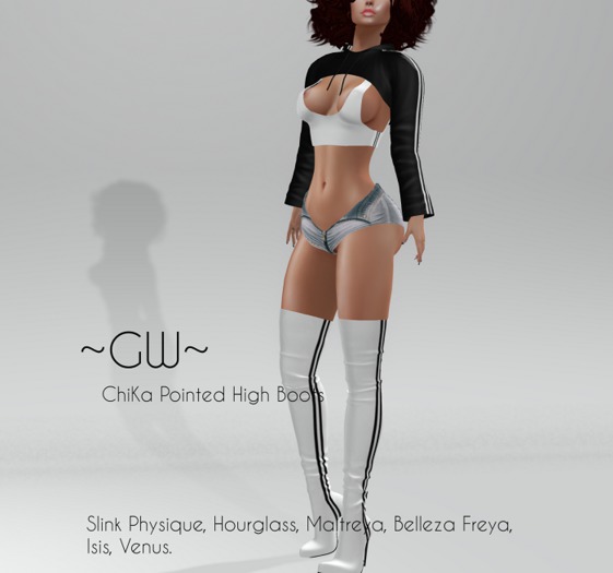 ~GW ~ ChiKa Pointed High Boots  (wear me)