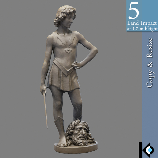 3D / Young David Statue / 5 land impact