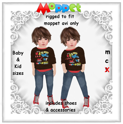 Moppet Men at Work Set