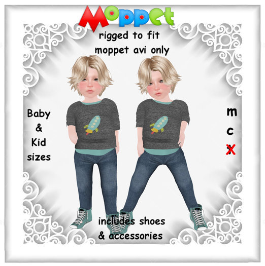 Moppet Space Ship Set