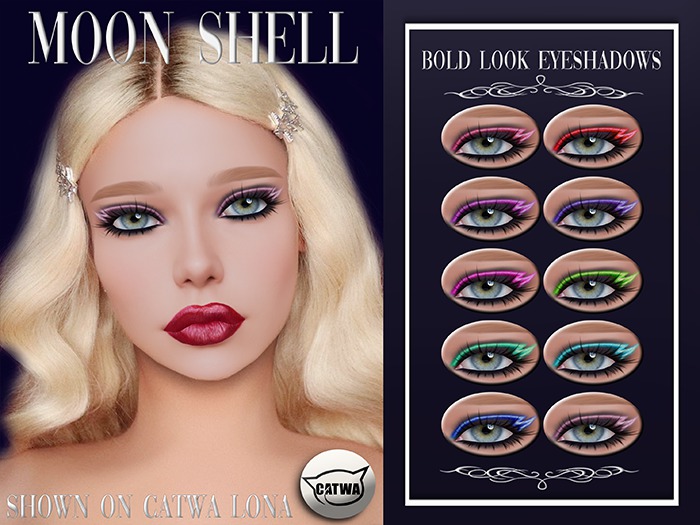 Moon Shell Bold Look Eyeshadows Applier Catwa