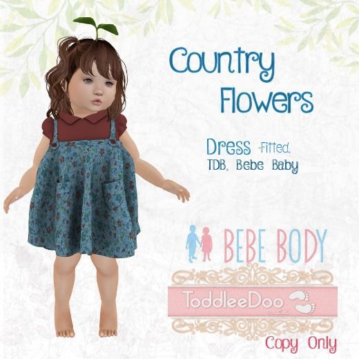 TPT - Country Flowers Dress - TDB fitted & Bebe Fitted
