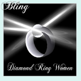 * Diamond RIng women Bling (BOXED)
