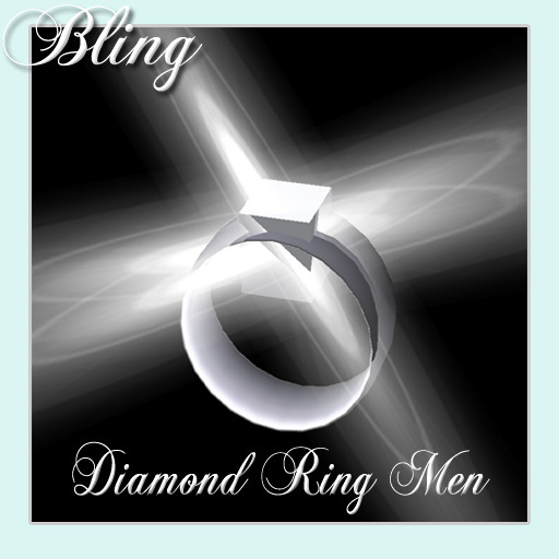 * Diamond RIng men Bling (BOXED)