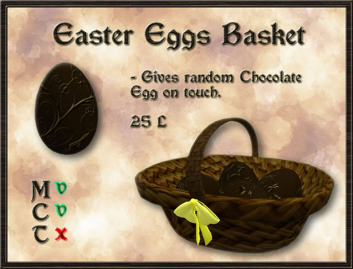 ***TGI*** Easter Eggs Basket