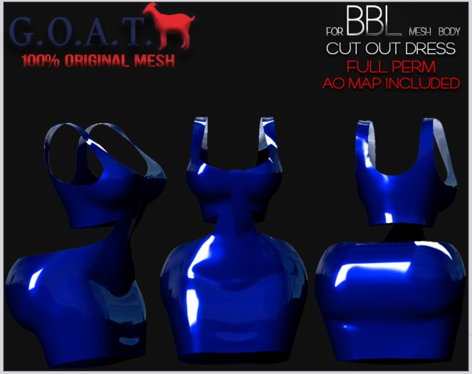 G.O.A.T. BBL CUT OUT DRESS FULL PERM DEMO