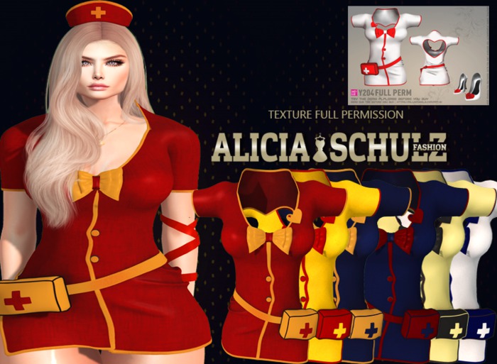 [Alicia Schulz] Texture for [DM]Full Perm 42 Nurse Uniform