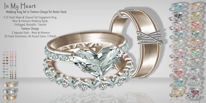 WR In My Heart - Bento Wedding Ring Set - TxChnge