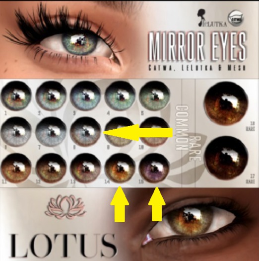 Lotus Mirror Eyes - Fatpack #8, #14, #15
