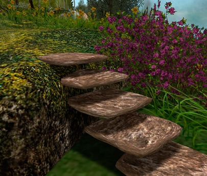 Second Life Path Second Life Marketplace - DO Stone Path Kit - Mesh - 13 Pieces