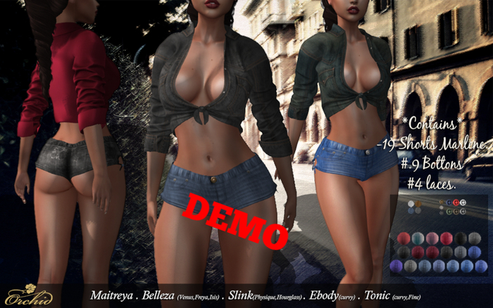 DEMO_Shorts Marlene HUD*ORCHID*