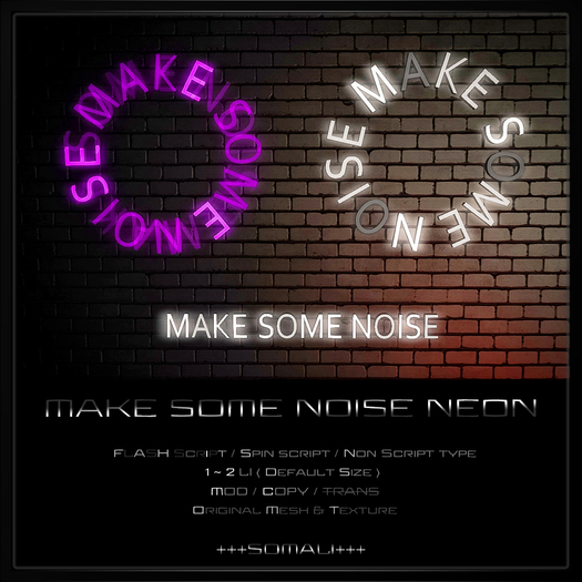 +S+ MAKE SOME NOISE NEON <BOX>