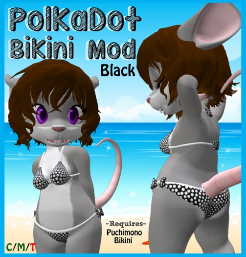 PolkaDot Bikini Mod - Black