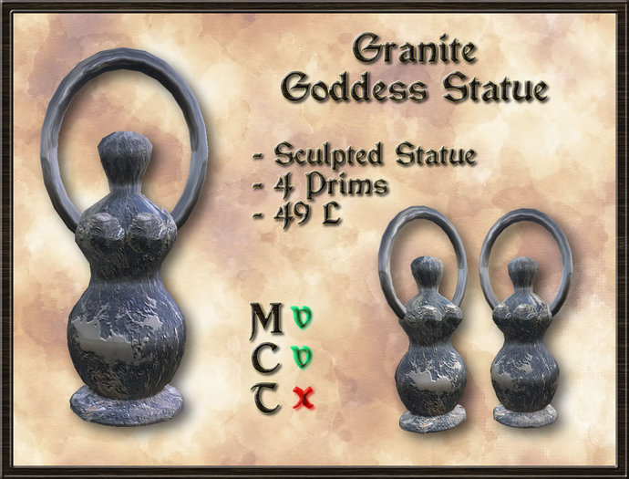 ***TG*** Mother Goddess Statue 'Granite'