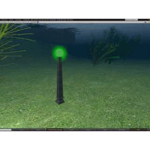 Green Garden Lamp V005