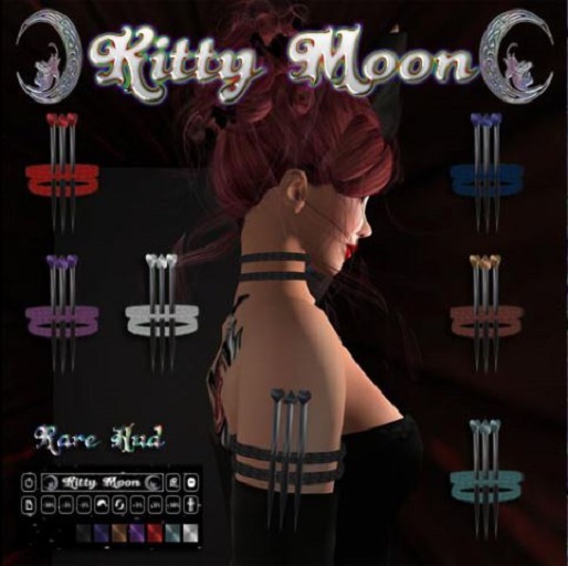 Kitty Moon Heart Dagger Purple