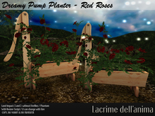 Dreamy Pump Planter - Red Roses