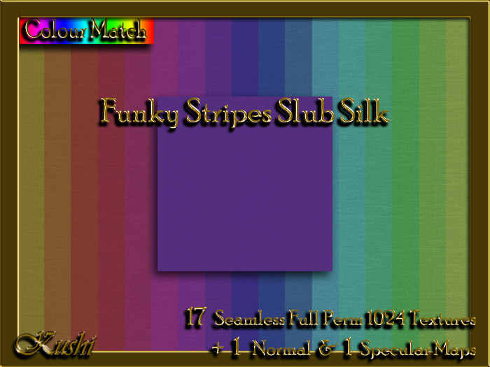 !Kushi! FunkyStripesSLUBSILK Textures -WearToUnpack