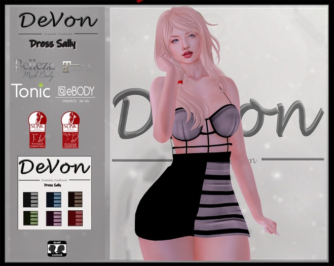 {D.V}Sally Dress,Tonic,Maitreya,Belleza,Slink