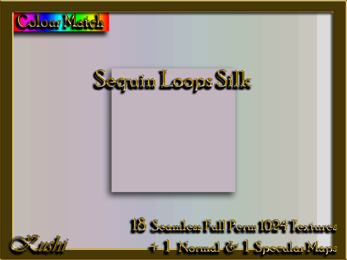 Sequin Loops Silk Solids Textures 