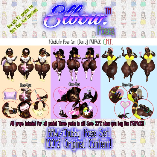 eLbow // #ChubLife FATPACK BBW Pose Set [Bento][Add me!]