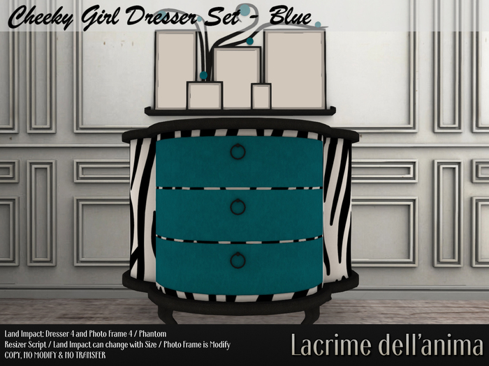 Cheeky Girl Dresser Set - Blue