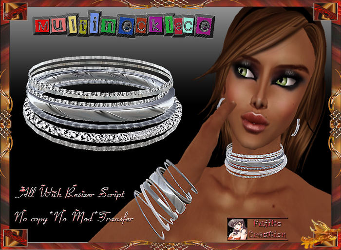 Multinecklace  Silver -Gift 