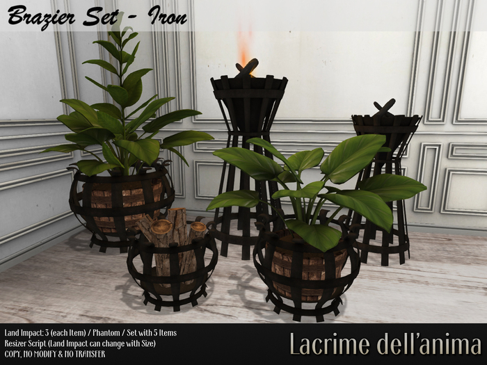 Brazier Set - Iron