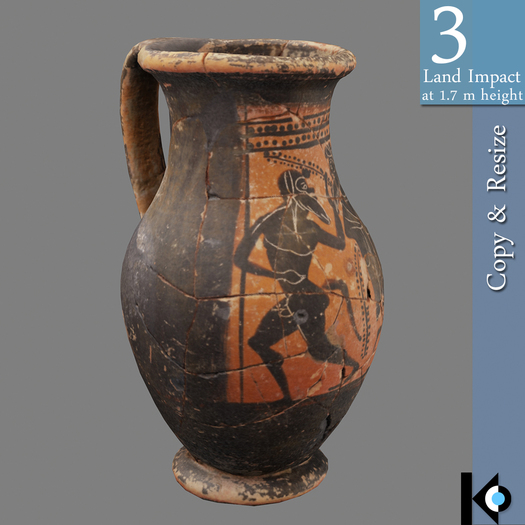 3D / Greek Vase V / 3 land impact
