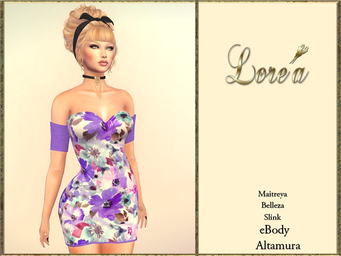 LR -Dress Flora violet