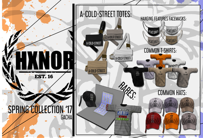 HX: "Features" White Facemask "BOXED"