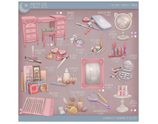 .random.Matter. - Pretty Girl - Kitty Mirror [Blue]