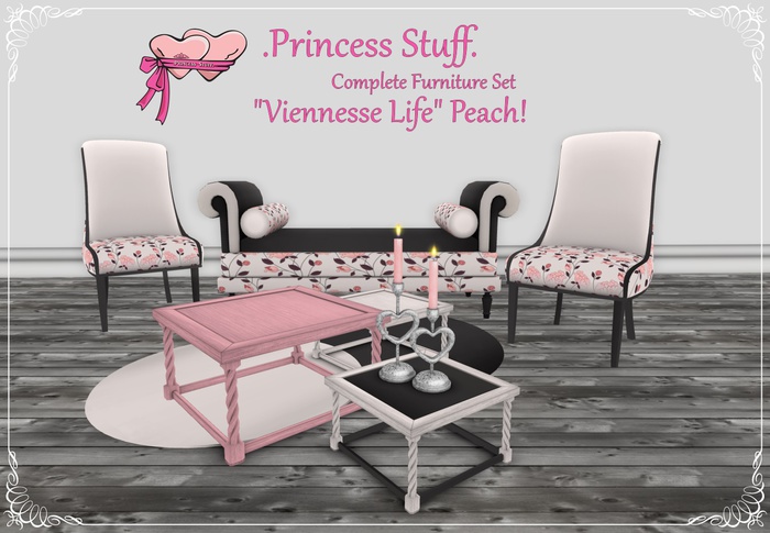 .Princess Stuff. [Viennese Life] Furniture Set *Peach*