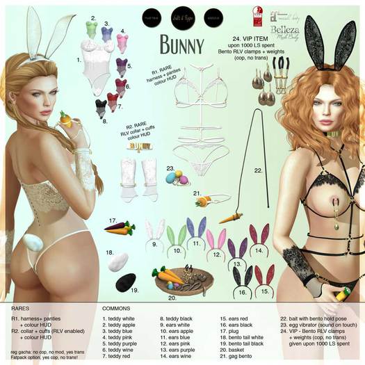 2. S&P Bunny teddy Lara apple (rez to unpack)