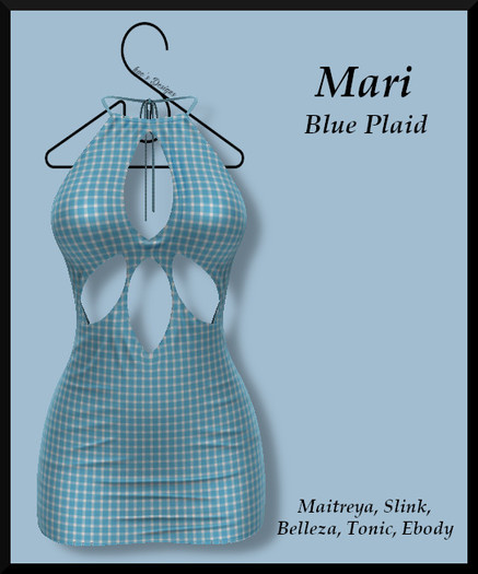 *Shae's Mari Dress Blue Stripes