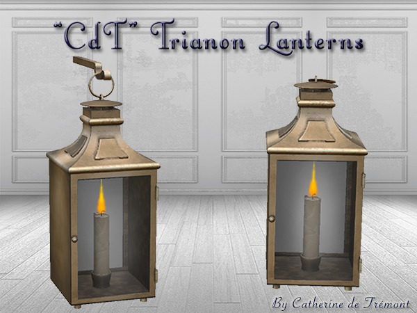 "CdT"  Lanterns "Trianon" decorative
