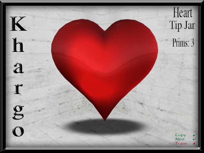 Khargo: Heart Tip Jar / Tipjar