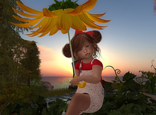 CJ Toddler Umbrella Sunflower Set