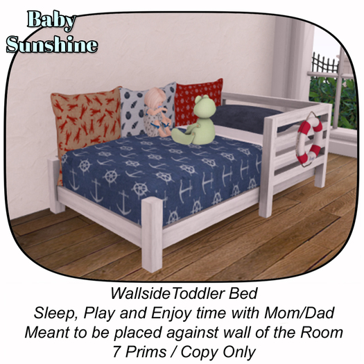 Wallside Toddler Bed Ahoy BOX