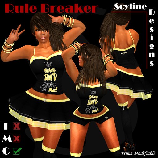 ::Scyline Designs:: Rule Breaker Yellow