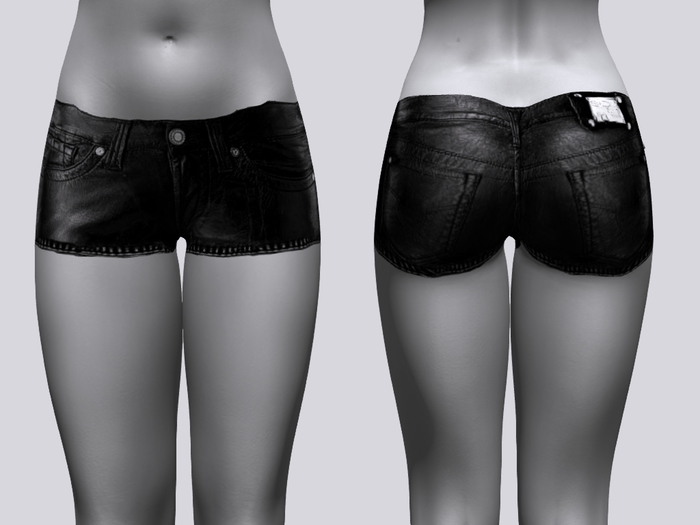 Leather shorts Applier - Belleza - Matreya dollarbie