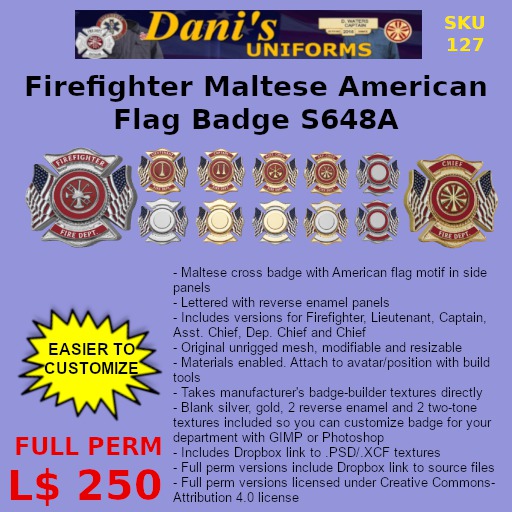 American Flag Firefighter SCBA Maltese Cross Decal - 12 Inch Outdoor Vinyl Sticker