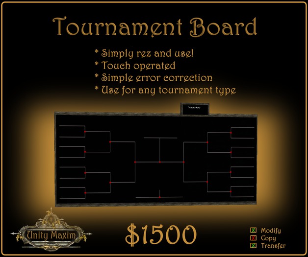 Unity Tournament Board Crate