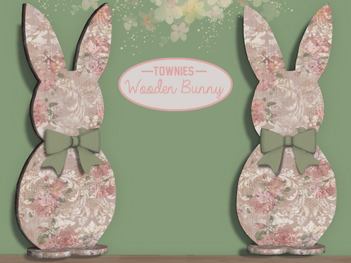 [Townies] Wooden Bunny - Victorian Taupe