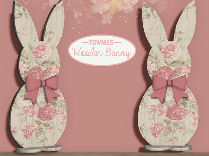 [Townies] Wooden Bunny - Victorian Sage
