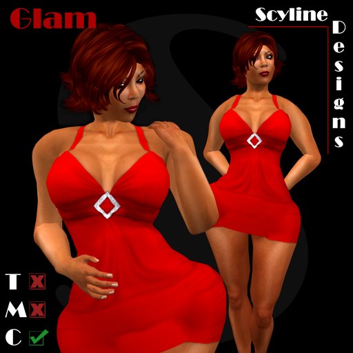 ::Scyline Designs:: Glam Dress (Red)