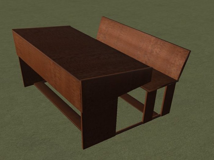 Sculpty school desk