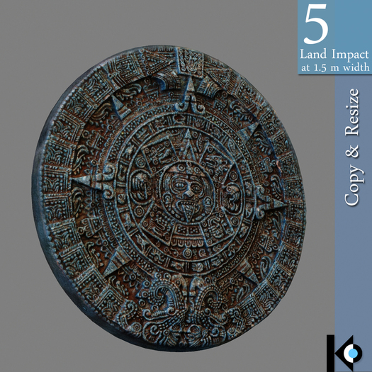 3D / Mayan Calendar / 5 land impact