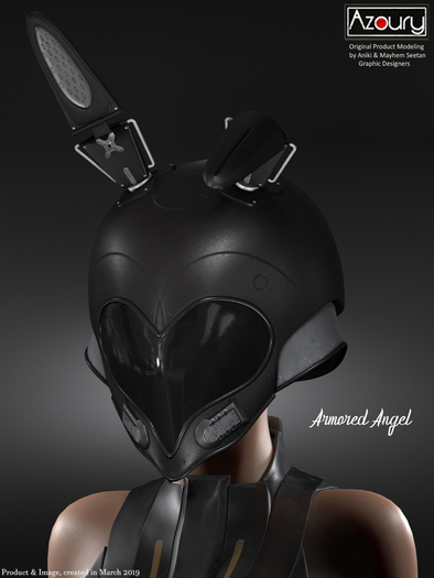 AZOURY - Armored Angel Helmet&Ears Onyx